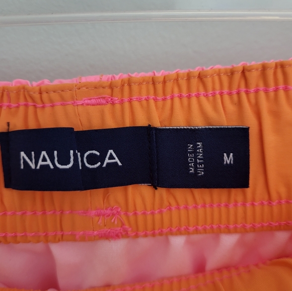 Nautica Performance Quick Dry Colorblock Swim Trunks Shorts New Size Medium - Picture 6 of 9